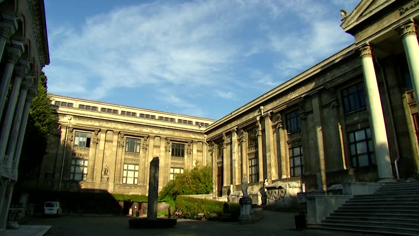 ISTANBUL - CIRCA 2013: Istanbul Archaeology Museum circa 2013 in Istanbul, Turkey. Founded by decree as the Imperial Museum in 1891. It was the first museum to feature Turkish art.