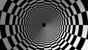 Abstract black and white checkerboard tunnel animation  - Powered by Shutterstock - Get 15% off with code: PIKWIZARD15