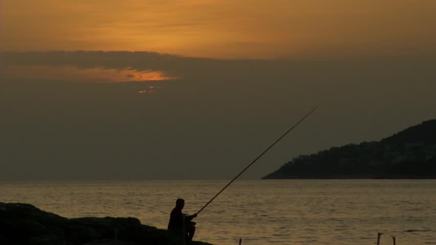 Fisherman on the Sunset
