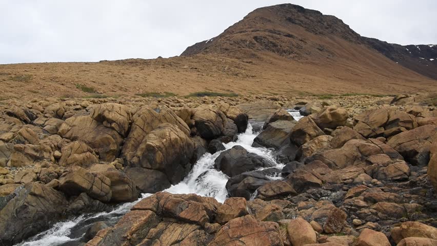 Winter House Brook in the Tablelands area of Gros Morne National Park, Newfoundland, Canada