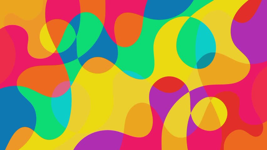 Colorful Abstract groovy background animation video