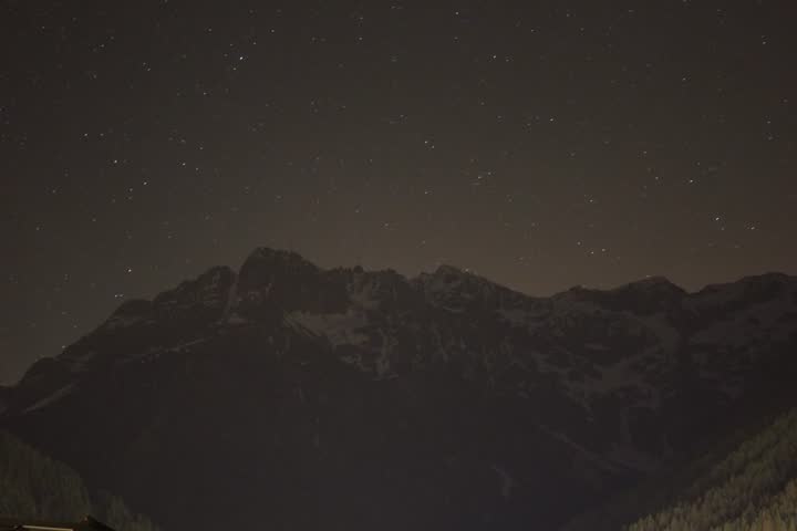 Star Timelapse Ponte di Legno mountain sky