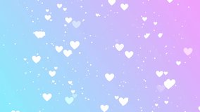 Pastel floating hearts, love concept valentines background animation - Powered by Shutterstock - Get 15% off with code: PIKWIZARD15