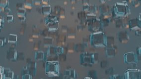 Abstract background of glass cubes floating around rotating - Powered by Shutterstock - Get 15% off with code: PIKWIZARD15