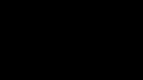 Animated symbol of an arrow with a loop.white arrow rising transparent channel, The white arrow on a black background.
