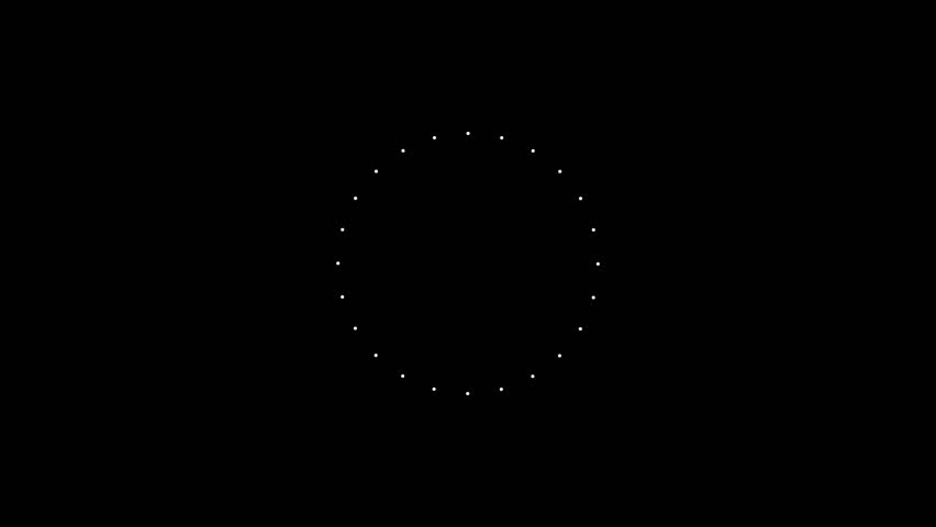 Circle bar for spinning loading animation video .Loading animation on black background.