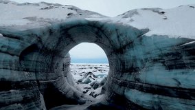 Katla ice ring one of the highlights of the ice caves located on the Kötlujökull glacier, which is a "tongue" of Mýrdalsjökull glacier.  - Powered by Shutterstock - Get 15% off with code: PIKWIZARD15