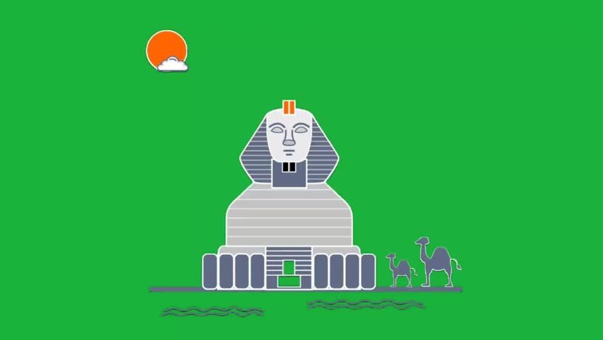 Animation of world-famous places. Perfect for travel projects, educational content, and advertisements, offering vibrant and customizable visuals of iconic landmarks.