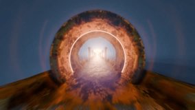 3d render Golden fantasy bridge in front of the gates of heaven - Powered by Shutterstock - Get 15% off with code: PIKWIZARD15