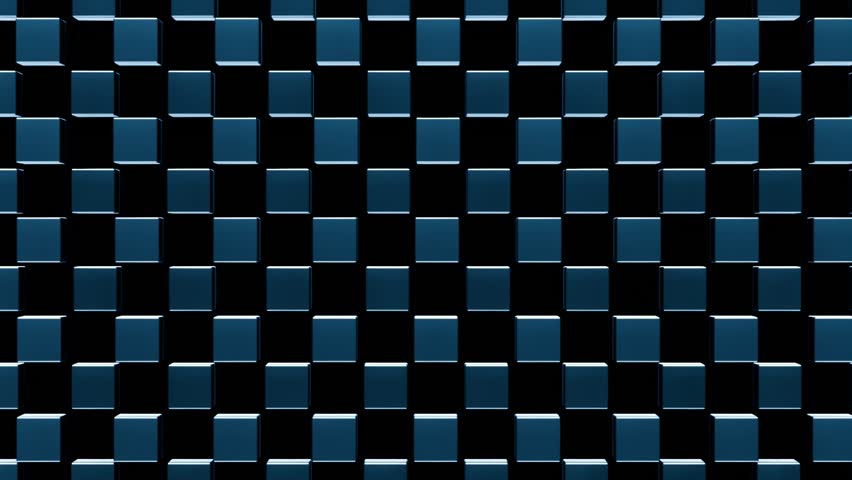 3d abstraction from a pattern in the form of cubes endless loop