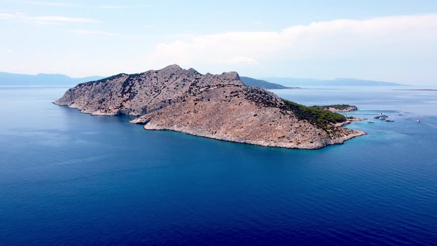 Moni island in Aegina of Greece