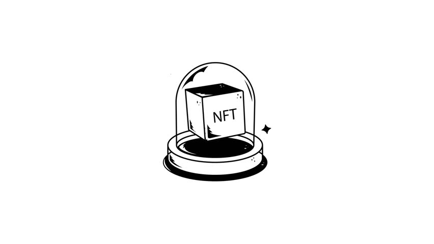 Check this doodle animated icon of nft technology 