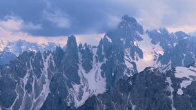 4K drone videos of the Tre Cime Natural Park located in the South Tyrol region of the Italian Dolomite taken in June when the snow had not yet melted