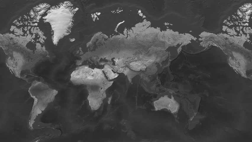 Russia Flat Map Flag Black and White Map