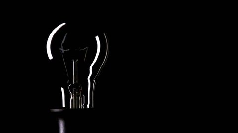 Real Light Bulb Turning On Flickering Stock Footage Video (100% Royalty ...