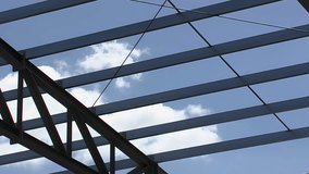 Metal structure in a industrial warehouse in construction - Powered by Shutterstock - Get 15% off with code: PIKWIZARD15