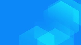 Motion design tech corporate blue background. Minimal hexagons shape animated. Seamless looped 4k video - Powered by Shutterstock - Get 15% off with code: PIKWIZARD15