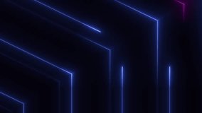 Pink blue arrow sign tunnel bilnking Digitally headlamps stage neon lines stage light show backlights background 3d visual tunnel abstract technology animation backdrop - Powered by Shutterstock - Get 15% off with code: PIKWIZARD15