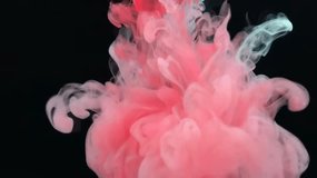 Drop of vivid ink descends gracefully into the water, instantly blooming like a slow-motion explosion. The ink expands and curls, creating swirling patterns that resemble plumes of colorful smoke. - Powered by Shutterstock - Get 15% off with code: PIKWIZARD15