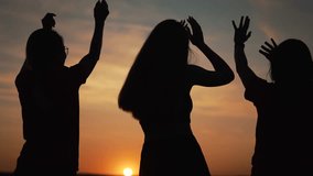 Together on beach,celebration of teamwork, gratitude and dancing under sun with teamwork hand in hand.Team journey of gratitude, prayer and dance united by work together.Beach party full of gratitude - Powered by Shutterstock - Get 15% off with code: PIKWIZARD15