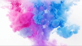 Drop of vivid ink descends gracefully into the water, instantly blooming like a slow-motion explosion. The ink expands and curls, creating swirling patterns that resemble plumes of colorful smoke. - Powered by Shutterstock - Get 15% off with code: PIKWIZARD15
