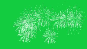 White Fire Work Shoot In The Sky Fire Work Celebration Effects On Green Screen Background. Fire Work Animation On Green Screen Background. Fire Work Display Green Screen Background Explosiv - Powered by Shutterstock - Get 15% off with code: PIKWIZARD15