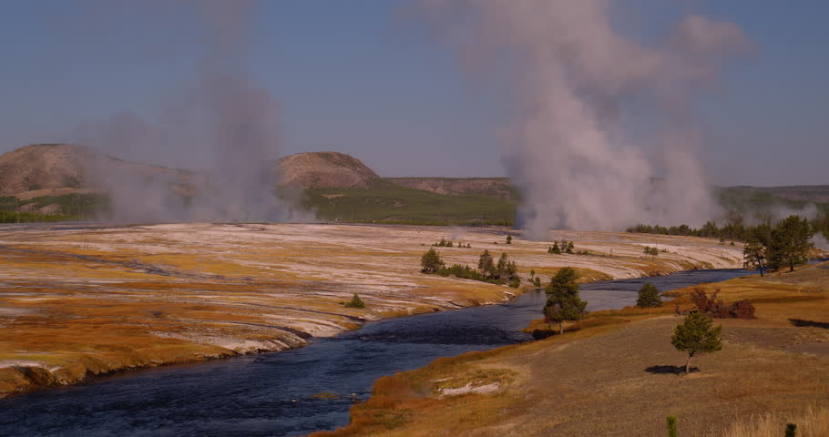 firehole river Yellowstone National Park, Wyoming, USA