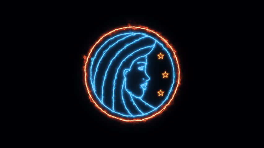 Astrology Horoscope virgo 3D Animation