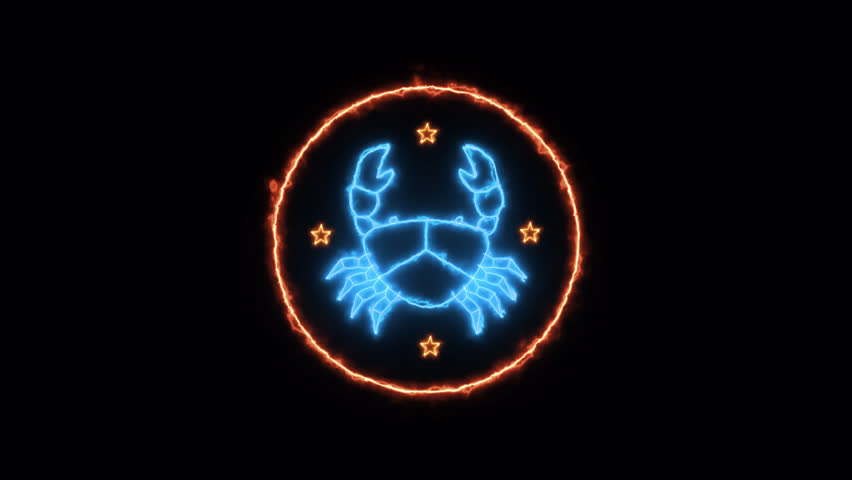 Astrology Horoscope cancer 3D Animation