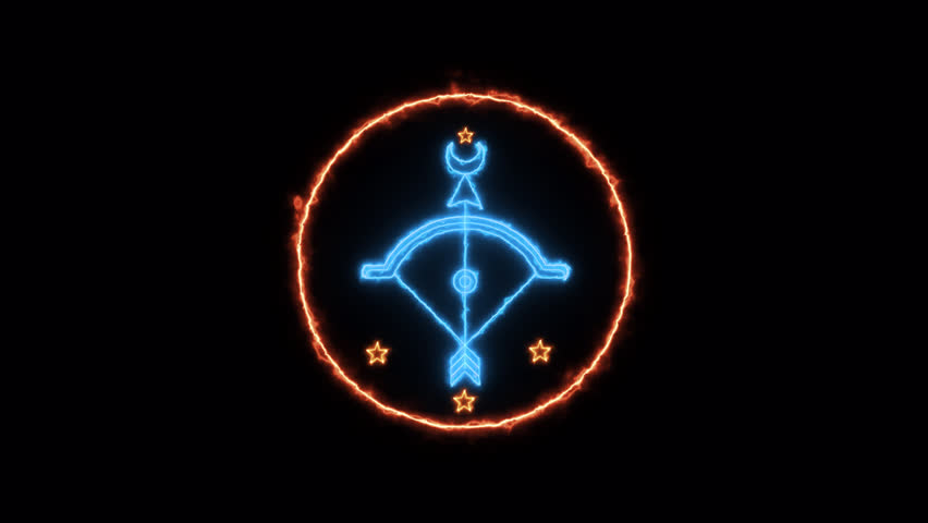 Astrology Horoscope sagittarius 3D Animation