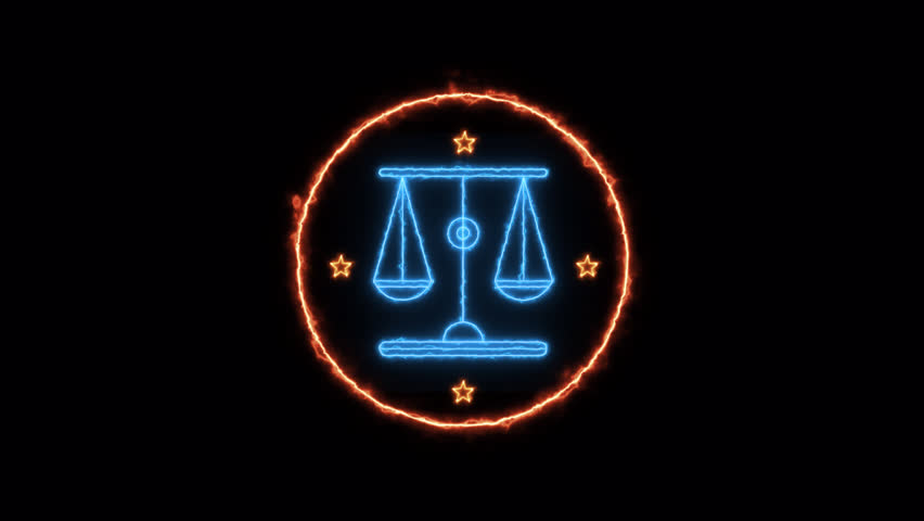 Astrology Horoscope Libra 3D Animation