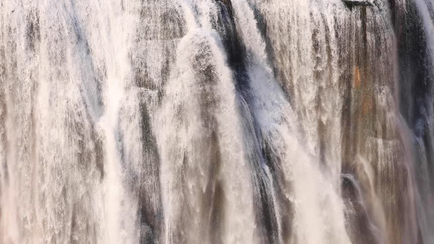 Slow motion shot of the beautiful Shoshone Falls on the Snake River in Twin Falls Idaho