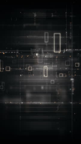 Advance metaverse, hi-tech digital data telemetry with encrypted numbers, display dynamic background for computer desktop vertical screen display format