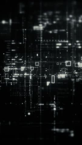 Advance metaverse, hi-tech digital data telemetry with encrypted numbers, display dynamic background for computer desktop vertical screen display format