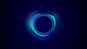 Circular equalizer animation. Music sound wave. Big data visualization Radial circular equalizer Frequency. Waveform recording playback, voice, music. Audio waveform. Big data digital. 3D Illustration - Powered by Shutterstock - Get 15% off with code: PIKWIZARD15