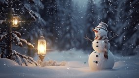 christmas celebration with snowman in the village. with cartoon style. seamless looping time-lapse virtual video animation background.	
 - Powered by Shutterstock - Get 15% off with code: PIKWIZARD15