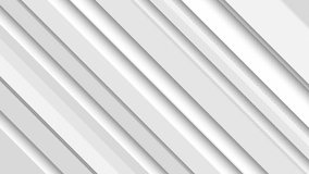 Grayscale abstract background with gently moving diagonal stripes, shapes and lines. This modern minimalist striped motion background animation is full HD and a seamless loop. - Powered by Shutterstock - Get 15% off with code: PIKWIZARD15