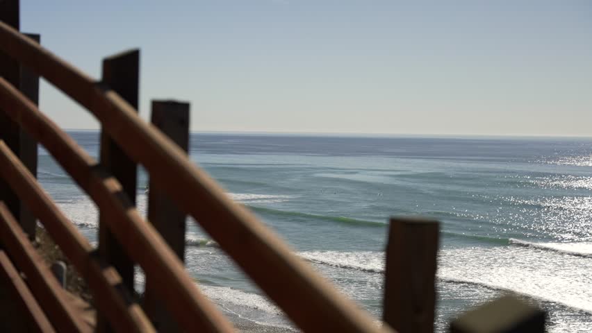 Stairway to surfers beach in San Diego California