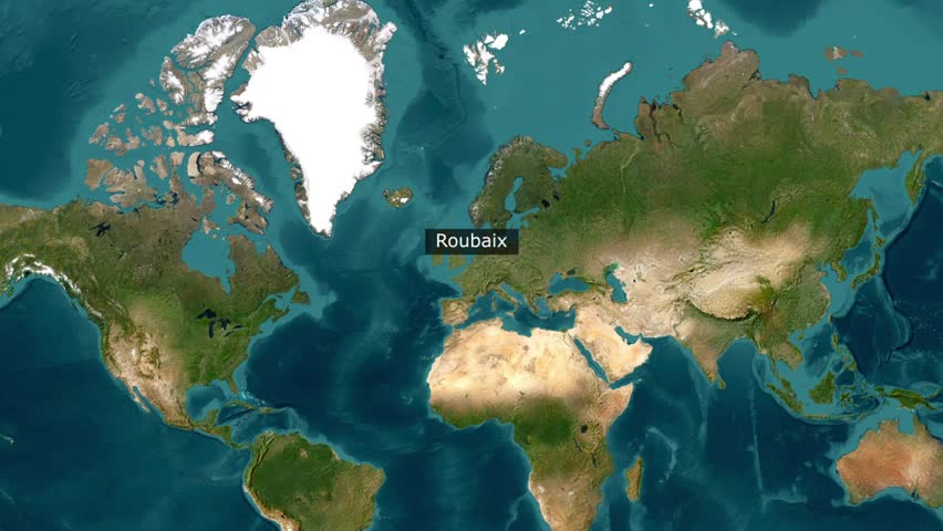 Roubaix Provence City Map Zoom - France..mp4
