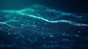 Abstract connected dots and lines on blue background. Communication and technology network concept with moving lines and dots .Seamless loop.4K - Powered by Shutterstock - Get 15% off with code: PIKWIZARD15