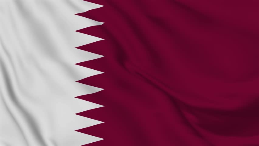 Flag of Qatar. High quality 4K resolution.