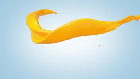 3D animation, Orange juice splash flow isolated on blue background with alpha mate.
 - Powered by Shutterstock - Get 15% off with code: PIKWIZARD15