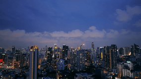 Lightning Storm over Financial District Downtown. Lightning Storm Strike.  - Powered by Shutterstock - Get 15% off with code: PIKWIZARD15