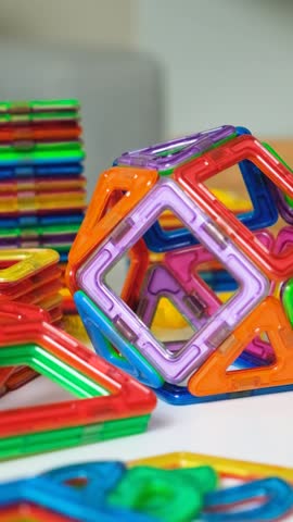 Magnetic Constructor Parts Set, Vertical Shooting.