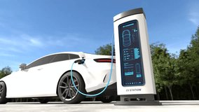 Electric car power charging, Charging technology, Clean energy filling technology. - Powered by Shutterstock - Get 15% off with code: PIKWIZARD15