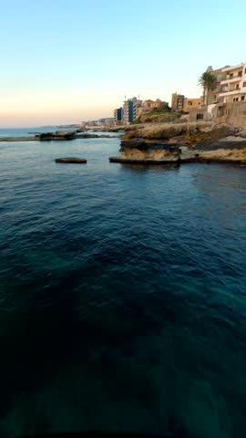 kfar abida fpv drone sunset ride over the waters