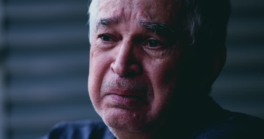 Desperate Old Man in His 70s Crying in Emotional Pain, Collapsing in Sorrow and Struggle, a Dramatic Scene Capturing the Intensity of a Distraught Elderly Person Overwhelmed with Regrets