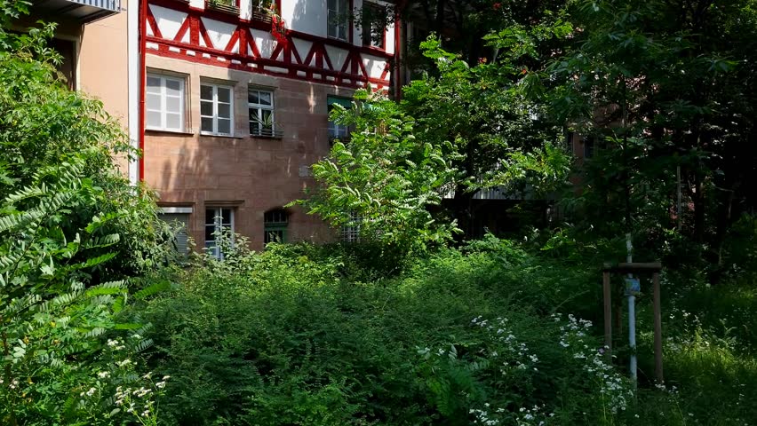 Renovated medieval fachwerk building in the old town
