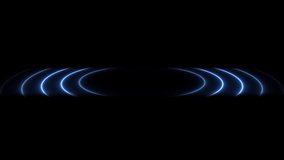 Radio wave signal. Colors award background waves animation come from center. Bright neon lights motion for glamour concept. Neon Wave 4K Animation. Neon circle radio waves looping. Alpha Channel. - Powered by Shutterstock - Get 15% off with code: PIKWIZARD15