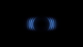 Radio wave signal. Colors award background waves animation come from center. Bright neon lights motion for glamour concept. Neon Wave 4K Animation. Neon circle radio waves looping. Alpha Channel. - Powered by Shutterstock - Get 15% off with code: PIKWIZARD15